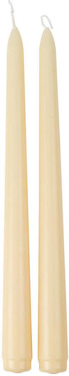 Beauty Home Soy Candle Taper Yellow 25cm