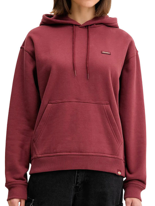Dickies Clancy Damen Sweatshirt Kapuzen Burgundy
