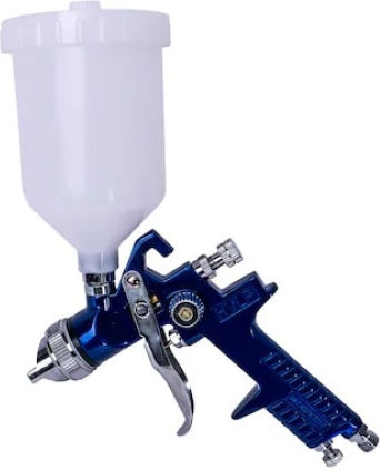 Compressed Air Spray Paint Gun Foxmag24 125ml Tank Capacity 1.2mm Nozzle Diameter Blue