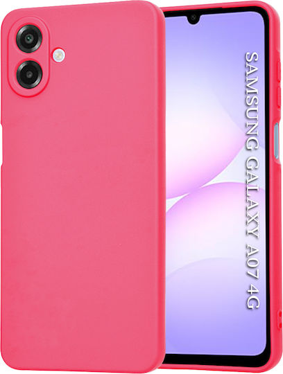 Techsuit Softflex Umschlag Rückseite Silikon Fuchsie (Samsung Galaxy A07 4G, Techsuit)