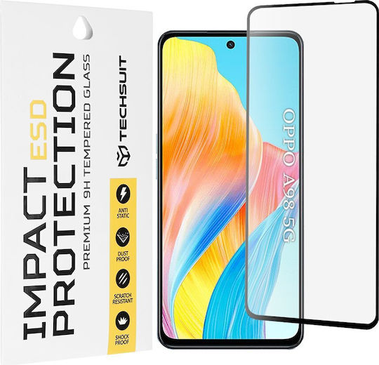 Techsuit Back Cover Tempered Glass Black (OnePlus Nord N30 SEOppo A98)