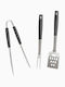 BBQ Grillwerkzeug-Set Zange Tranchiergabel Spatel Kunststoffgriff BBQ11-5051 Viosarp