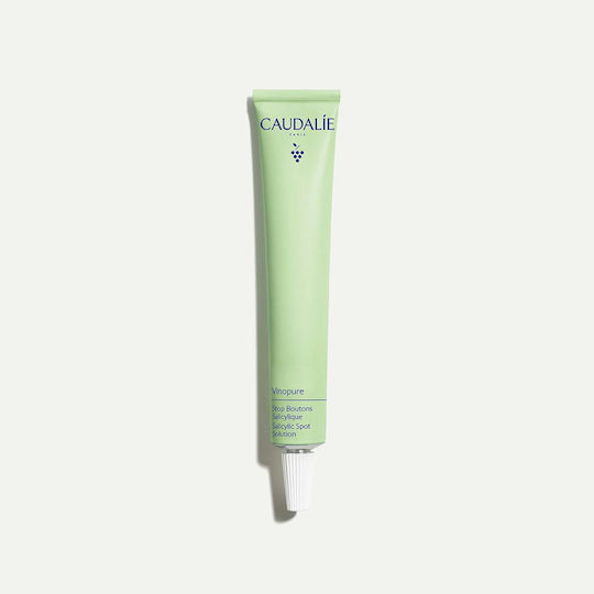 Caudalie Vinopure Salicylic Spot Solution Κρέμα Προσώπου Ημέρας κατά των Ατελειών & της Ερυθρότητας 15ml