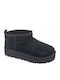 Classic Ultra Mini Suede Παιδικά Μποτάκια Μαύρα