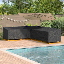 vidaXL Waterproof Couch Cover Black 355x275x80cm