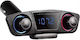 Modulator Auto Cititor de Carduri Bluetooth Handsfree Funcție de Încărcare Telefon Negru