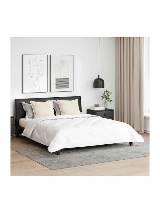 vidaXL Σετ Πάπλωμα Υπέρδιπλο με Γέμιση Microfiber 240x260εκ. Λευκό 3τμχ