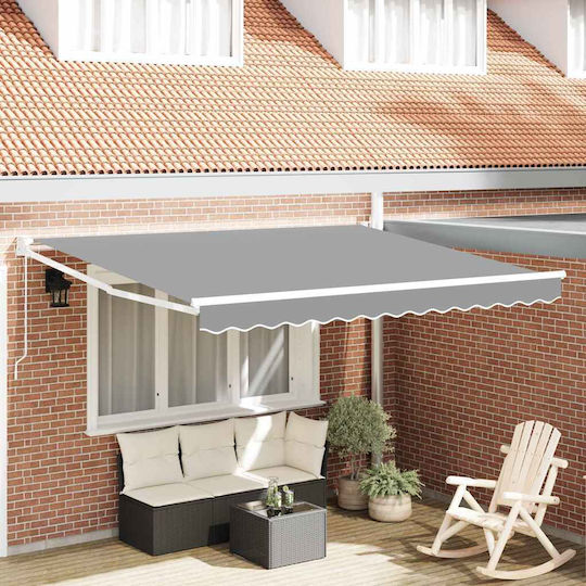 vidaXL Πλαίσιο Τέντας Λευκό 2.5x3.5m