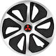 Set 4 Capace De Roți Auto Roco Gri-negru R16 Pentru Mașini Mitsubishi