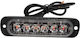 Car Stroboscope 6 Led Yellow Warning Lights Platform Atv Tractor Jeep 12w Power