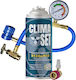 Climaset R134a Behälter + Kabel + Adapter Hp Lp