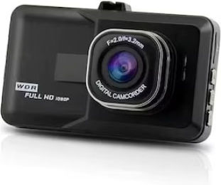 Cameră Auto Dash Full HD Unghi de Vizualizare 170° Senzor G Integrat Ecran LCD Negru