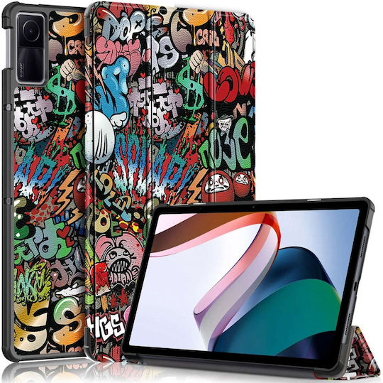 Θήκη Xiaomi Redmi Pad 10.6 Τριπλή Καπάκι Graffiti