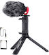 K&f Concept Vlog Kit K&f Concept Cmm-800 Mini Trepied + Suport Smartphone Microfon Kf10.015