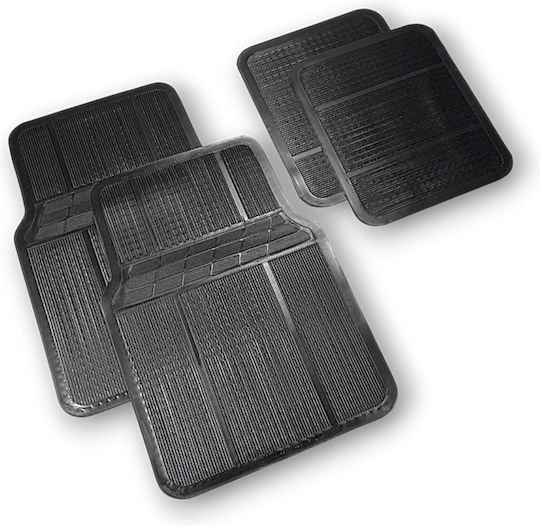 Set 4 Covorașe Auto Universale Kiwari Tough Negru
