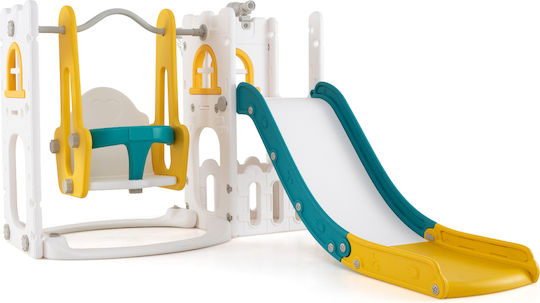 Costway Spielplatz mit Korb Gelber