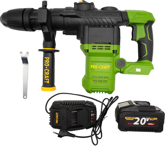 ProCraft Meißelhammer Batterie Brushless 20V mit Aufnahme SDS Max PHA50