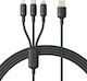 Baseus Rapid Series 3-in-1 USB to 1.5m 5A Cable (P10377705123-00)