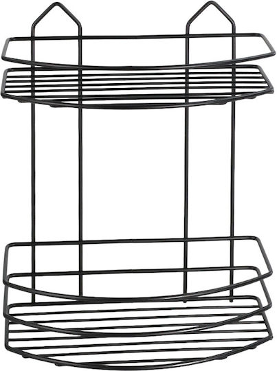 Viosarp Wall Metal Shelf 25x14.5x30cm Black Viosarp Wall Metal Shelf 25x14.5x30cm Black