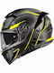 Premier Devil Carbon STY Gloss Yellow / Black Κράνος Μηχανής Full Face 1490gr με Pinlock και Sunvisor