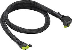 Asrock Cablu 12v-2x6 600w Tip L 90° 70 Cm Negru 90-ucx060-71xcab