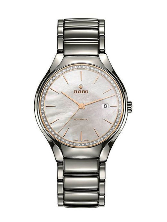 Rado Ρολόι Αυτόματο με Μεταλλικό Μπρασελέ