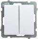 Ospel Sonata Wall Switch Lighting Two-Way without Frame White