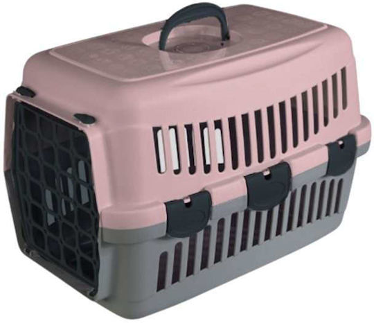 Pink Dog Transport Cage 65x45x45cm