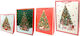Paper Christmas Bag for Gift Multicolored 31x12x42cm. 12pcs