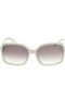 Fendi Women's Sunglasses with White Horn-Rimmed Frame and Gradient Lenses F51375918130