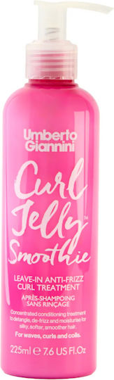Leave-in Treatment Curly Hair Anti-static Effect Curl Jelly Smoothie Umberto Giannini 225 Ml Curl Jelly Smoothie