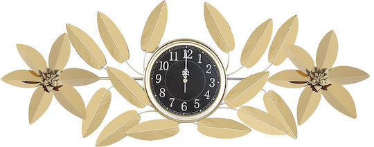 Keskor Wall Clock Metallic Gold 115x43cm
