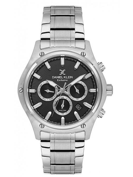 Daniel Klein Women's Watch with Silver Metal Br...