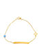 Gatsa Kids Bracelet ID from Gold 14K with Evil Eye