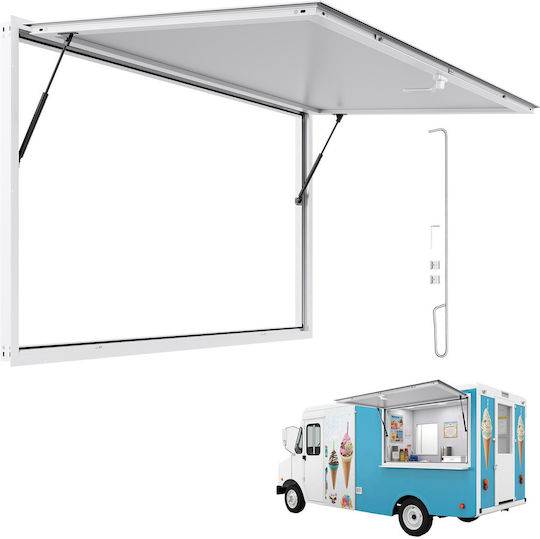 Vevor 188x102 Cm Verkaufsstand Bedienfenster Food Truck Service Markise