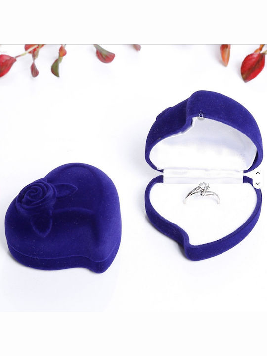 Celestria Κουτί Κοσμημάτων Βελούδινο Μπλε 5.5x5.5x3.2cm Celestria Κουτί Κοσμημάτων Βελούδινο Μπλε 5.5x5.5x3.2cm