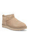 Classic Ultra Mini Stiefeletten Damen mit Pelz Beige
