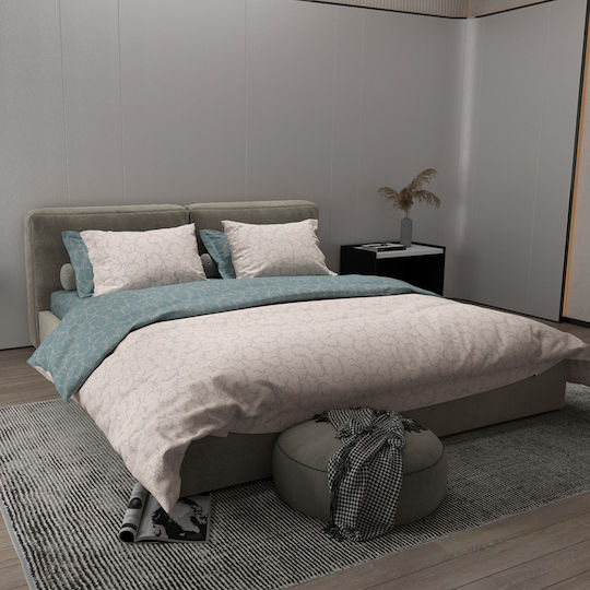 Charalambidis Textiles Salonica Σεντόνι Υπέρδιπλο με Λάστιχο 160x260εκ. Ραφ