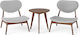 Costway Wohnzimmer Set 3 Stück JV12884GR