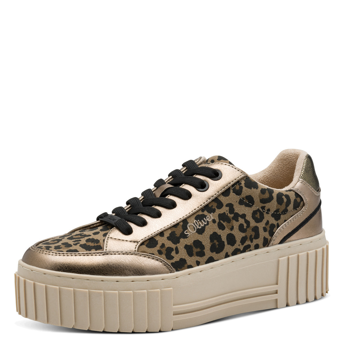 s.Oliver Sneaker da Donna Low 5-23662-43, Scarpe da Ginnastica, Leopardo, 38 EU