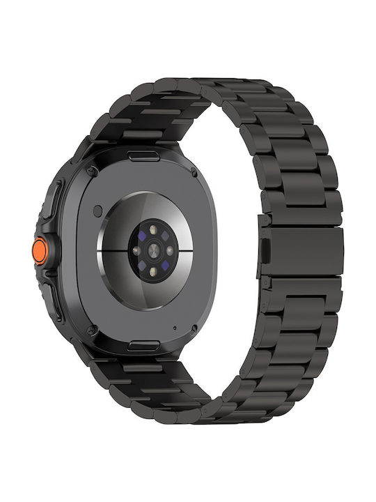 Techsuit Curea Oțel inoxidabil Negru (Samsung Galaxy Watch8, Watch8 Classic)