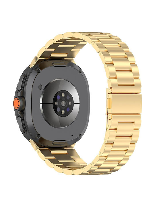 Techsuit Strap Stainless Steel Gold (Samsung Galaxy Watch8 40mm, Watch8 44mm, Watch8 Classic)