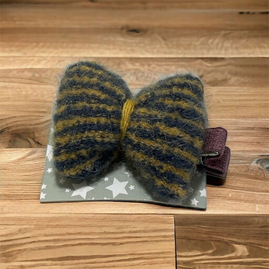 Grandes Suenos Κλίπ Μαλλιών Blue Stripes Bow