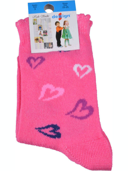 Design Socks Παιδικές Κάλτσες Ροζ