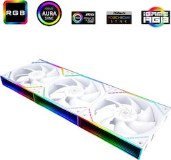Thermalright TL-M12QW Вентилатор за кутия 120мм 3бр Бял Thermalright TL-M12QW Вентилатор за кутия 120мм 3бр Бял