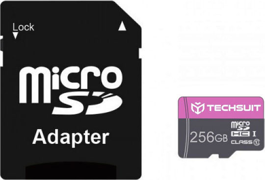 Techsuit microSDHC 256GB Клас 10 10MB/s с адаптер