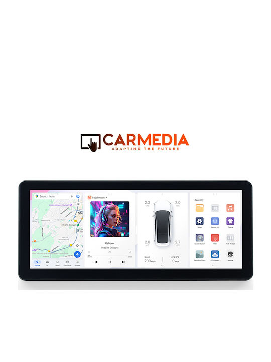 Carmedia Auto-Audiosystem für Mercedes-Benz R-Klasse 2006-2015 (Bluetooth/USB/WiFi/GPS/Apple-Carplay/Android-Auto) mit Touchscreen 12.3"