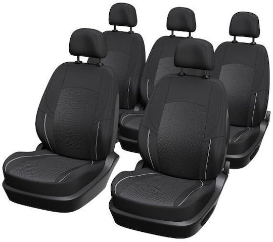 Set Huse Auto 10buc Poliester Negru