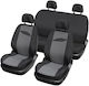 Xl Cover Set De Huse Scaune Auto 9 Buc Poliester Negru Gri 167003