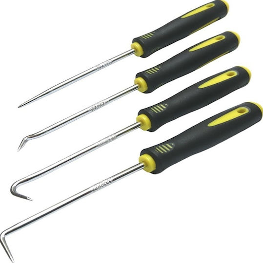 Oil Sealing Screwdriver Kit 23cm 4pcs W17159-2-1 Yellow-Black